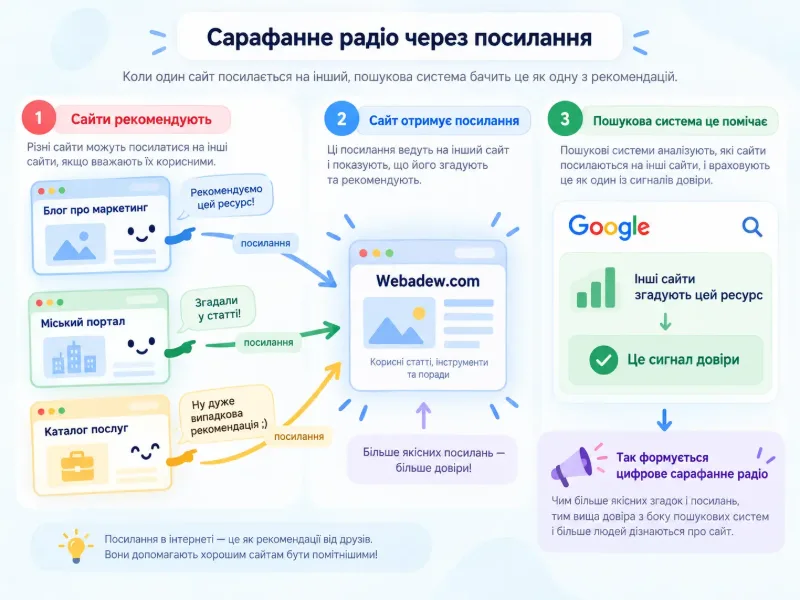 Сарафанне радіо через посилання